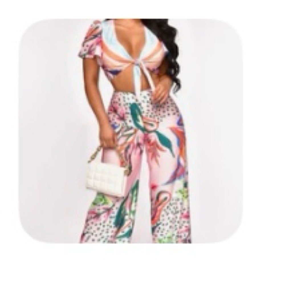 The O Boutique Multicolor Wide Leg Jumpsuit